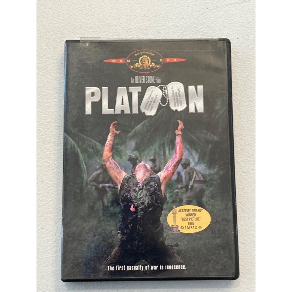 Platoon 1986 DVD MGM Entertainment Drama Movie Pre-Owned